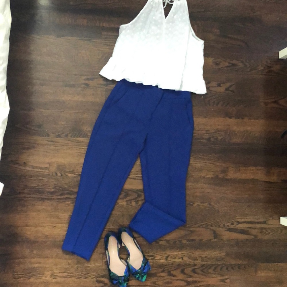 Cropped, Slim, Slacks - image 1